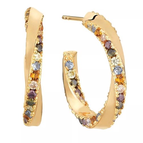 Sif Jakobs Jewellery Ferrara Creolo Medio Earrings  18K Yellow Gold Hoop
