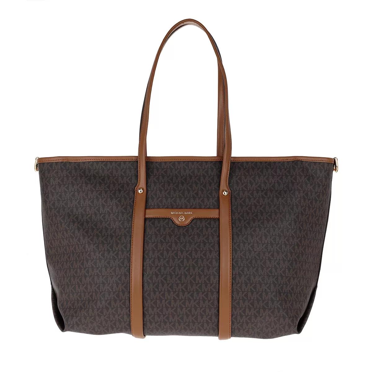 michael kors black and brown tote