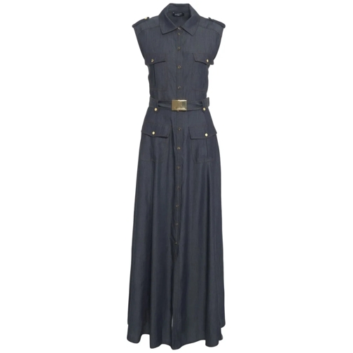 Guess Robes midi Maxi dress with waist belt blau