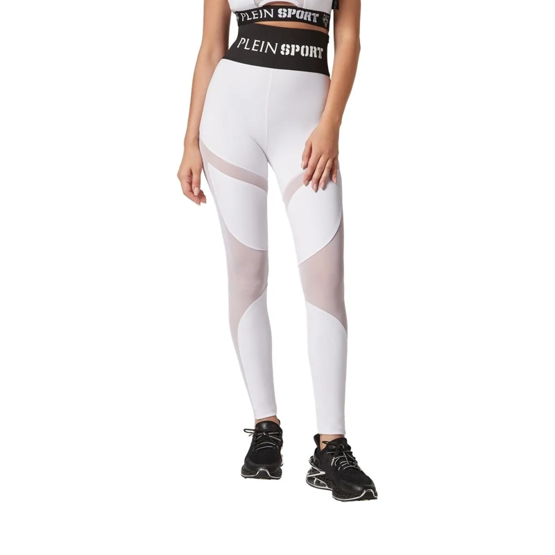 Plein Sport Leggings Leggings Multicut weiss