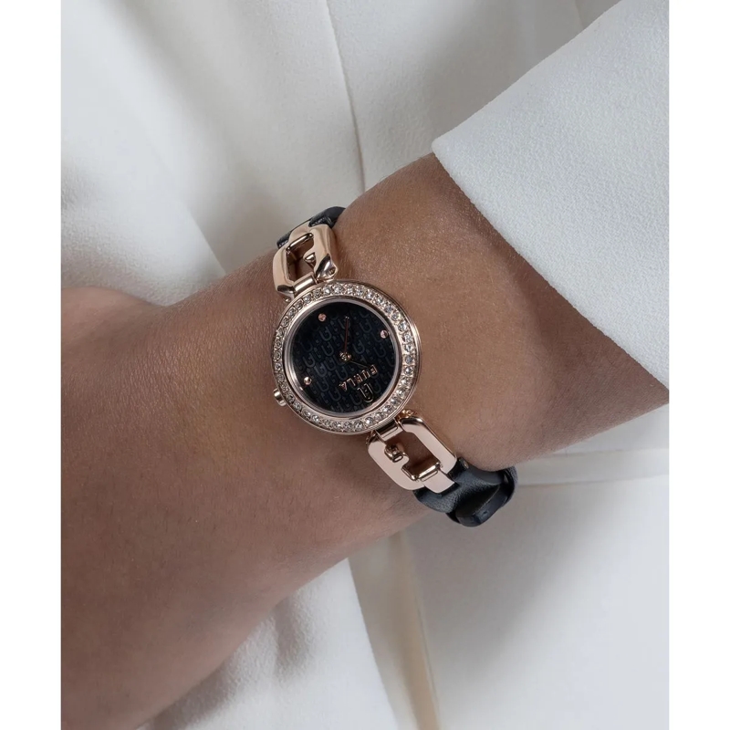 Furla Quarzuhr Quarz-Analoguhr Furla Arco Chain schwarz(Image 4)