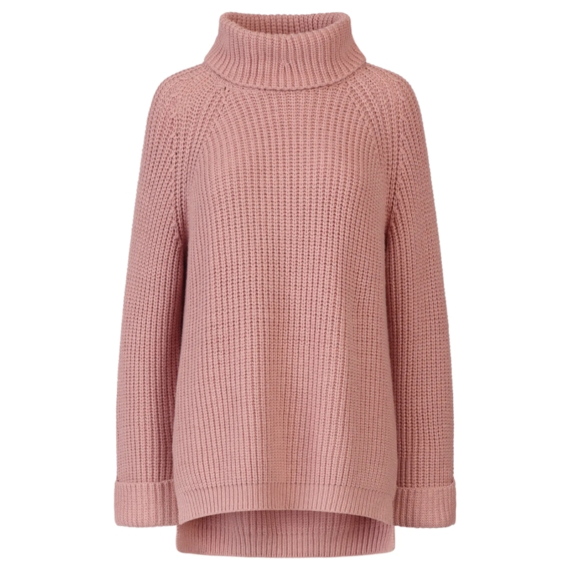 Apart Rollkragenpullover Oversized Pullover mauve