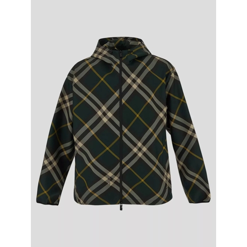 Burberry Check Motif Jacket Green 