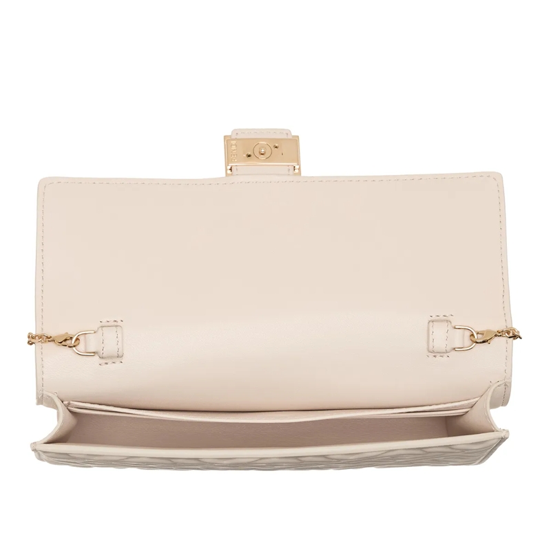 Fendi Baguette Bag Wallet On Chain Baguette Camelia(Image 7)