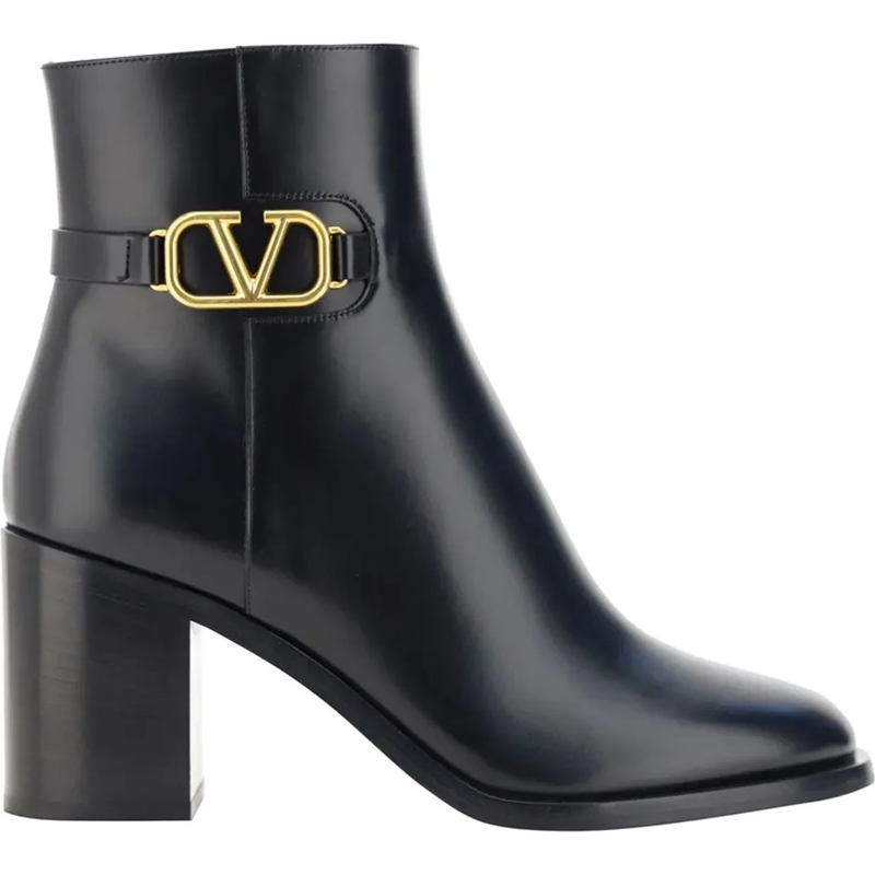 Valentino Garavani Bottes Bootie VLogo Signature Black