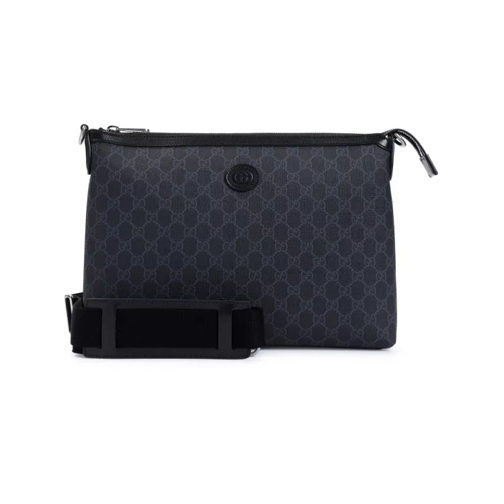 Gucci Black Gg Supreme Canvas Shoulder Bag Black Schoudertas