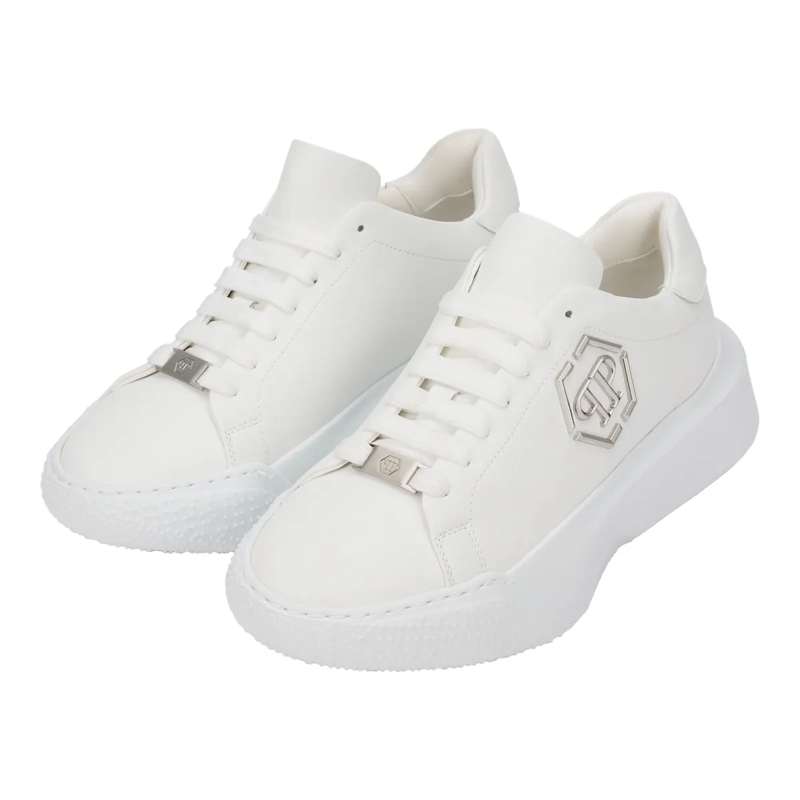 Philipp Plein Low-Top-Sneaker Godzilla Runner Hexagon weiss