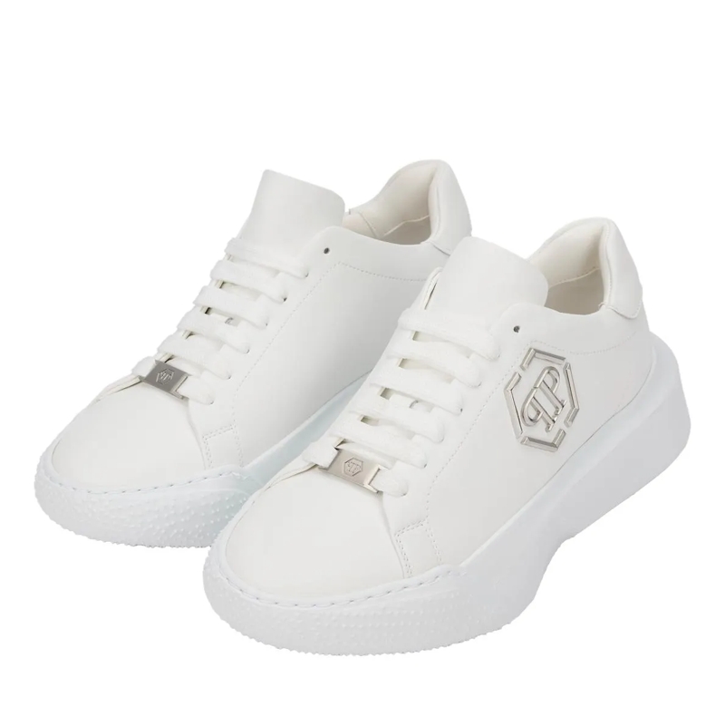 Philipp Plein Low-Top-Sneaker Godzilla Runner Hexagon weiss