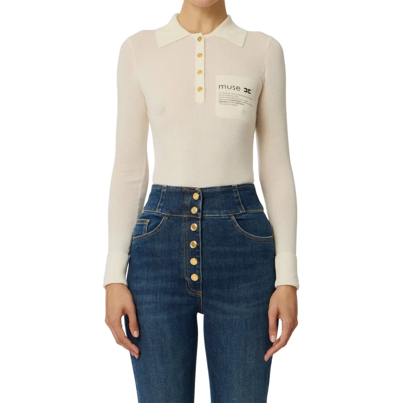 Elisabetta Franchi  Sweaters Milk weiß