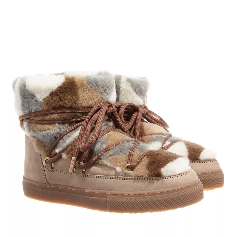 INUIKII Winterboots Shearling Patchwork Triangle