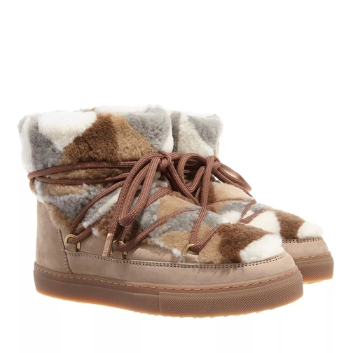 INUIKII Shearling Patchwork Triangle Bottes d'hiver
