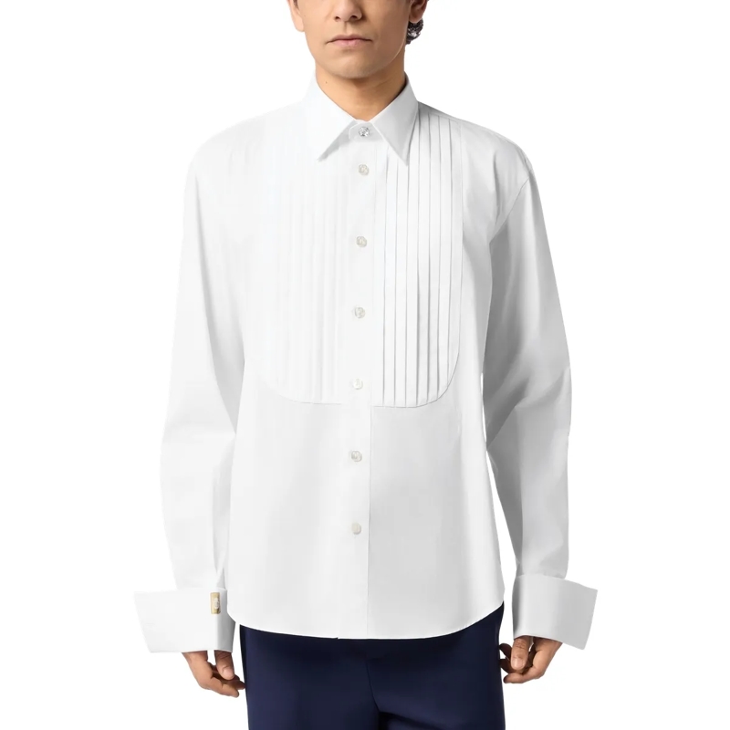 BILLIONAIRE Hemd Gold Cut Tuxedo Shirt weiss(Image 3)