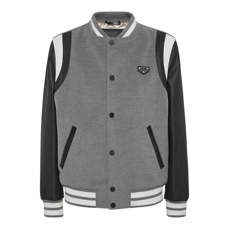 Philipp Plein Daunenjacke Bomber grau
