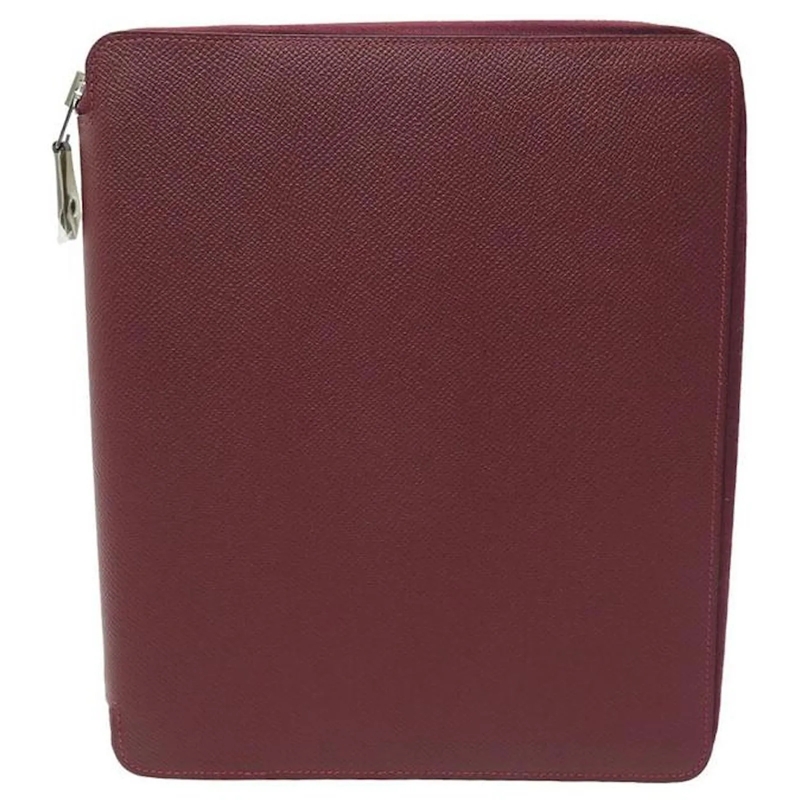Hermès Geldbörse NEUES HERMES IPAD-CASE E-ZIP-COVER AUS BORDEAUX-EP rot