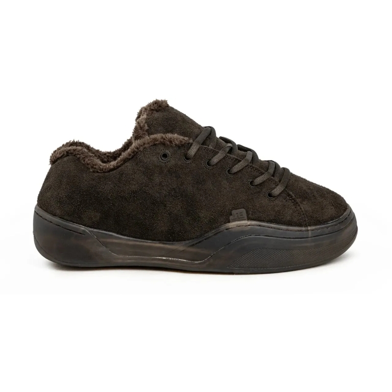 Erl Sneaker basse SUEDE VAMP SNEAKERS DARK BROWN braun