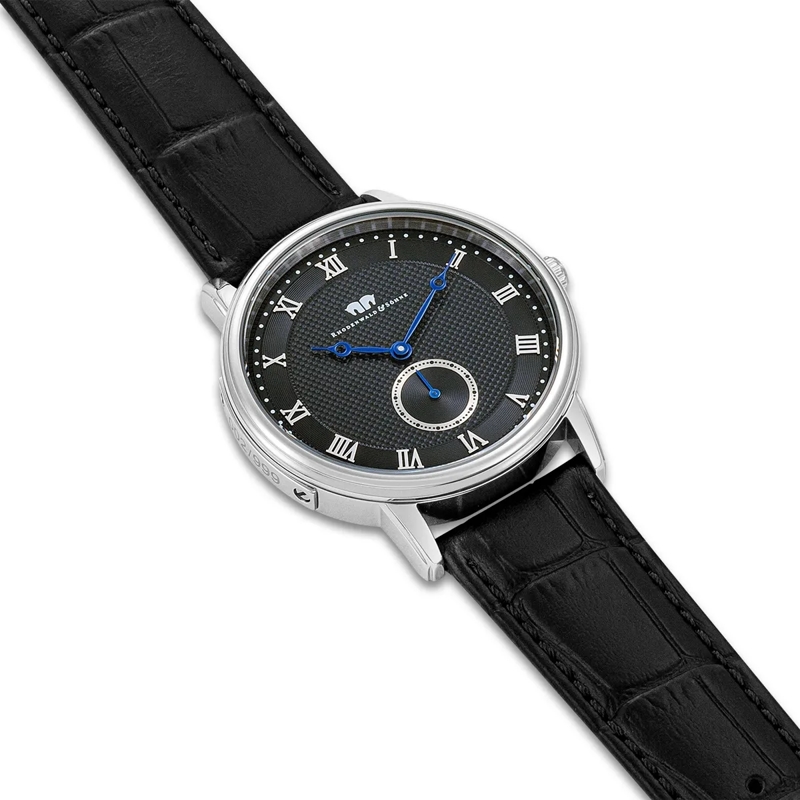 Rhodenwald & Söhne Automatikuhr Herren Armbanduhr Moonlight Echtleder silber(Image 6)