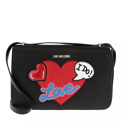 Love Moschino Logo Love Shoulder Bag Nero Crossbody Bag