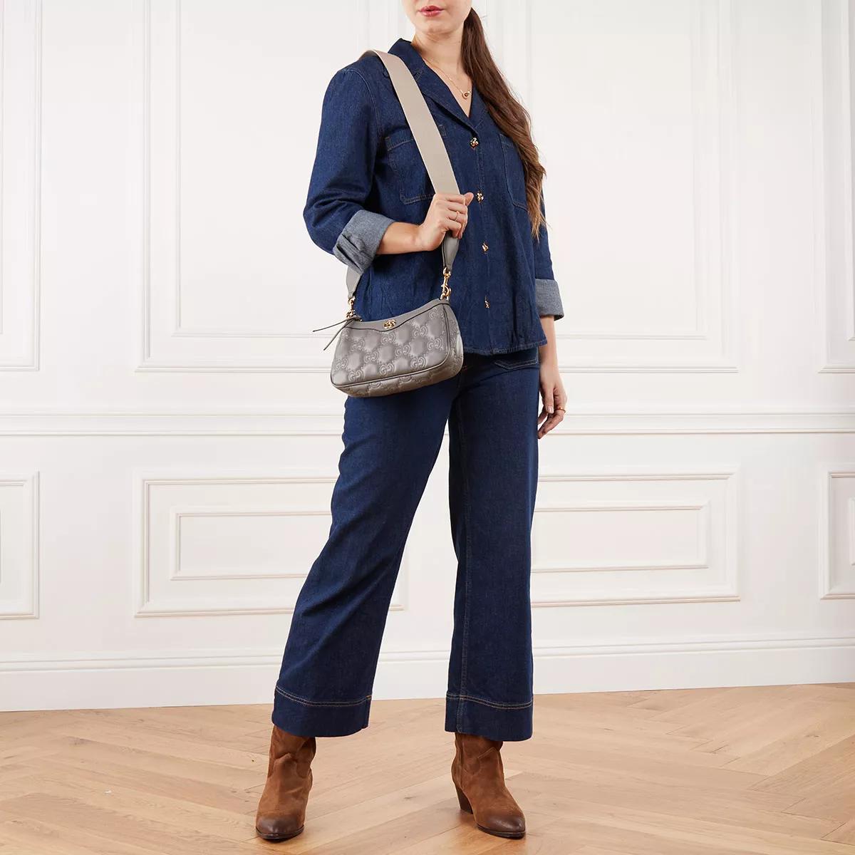 Gucci Crossbody bags GG Handbag Matelassé Leather in grijs