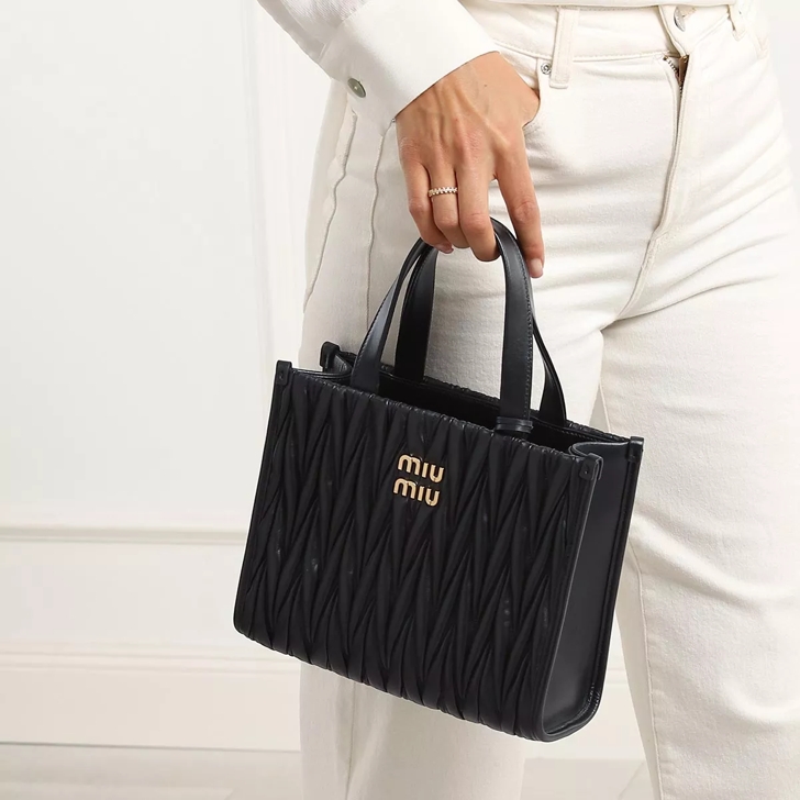 Miu Miu Nappa Leather Pocket Bag in White