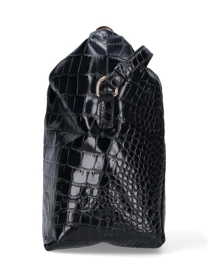 Thumbnail - MM6 Maison Margiela Hobo Bags - Structured Black Bag With Minimalist Design - Gr. unisize - in Schwarz - für Damen