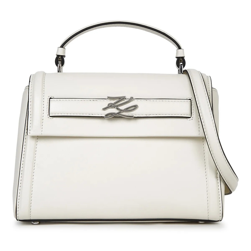 Karl Lagerfeld Tote K/Autograph kleine Handtasche mit oberem Tragegrif offwhite