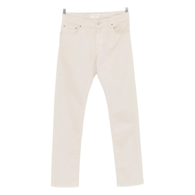 Jacob Cohen Jeans Straight-Leg Light Grey Trousers With Five-Pocket  Neutrals