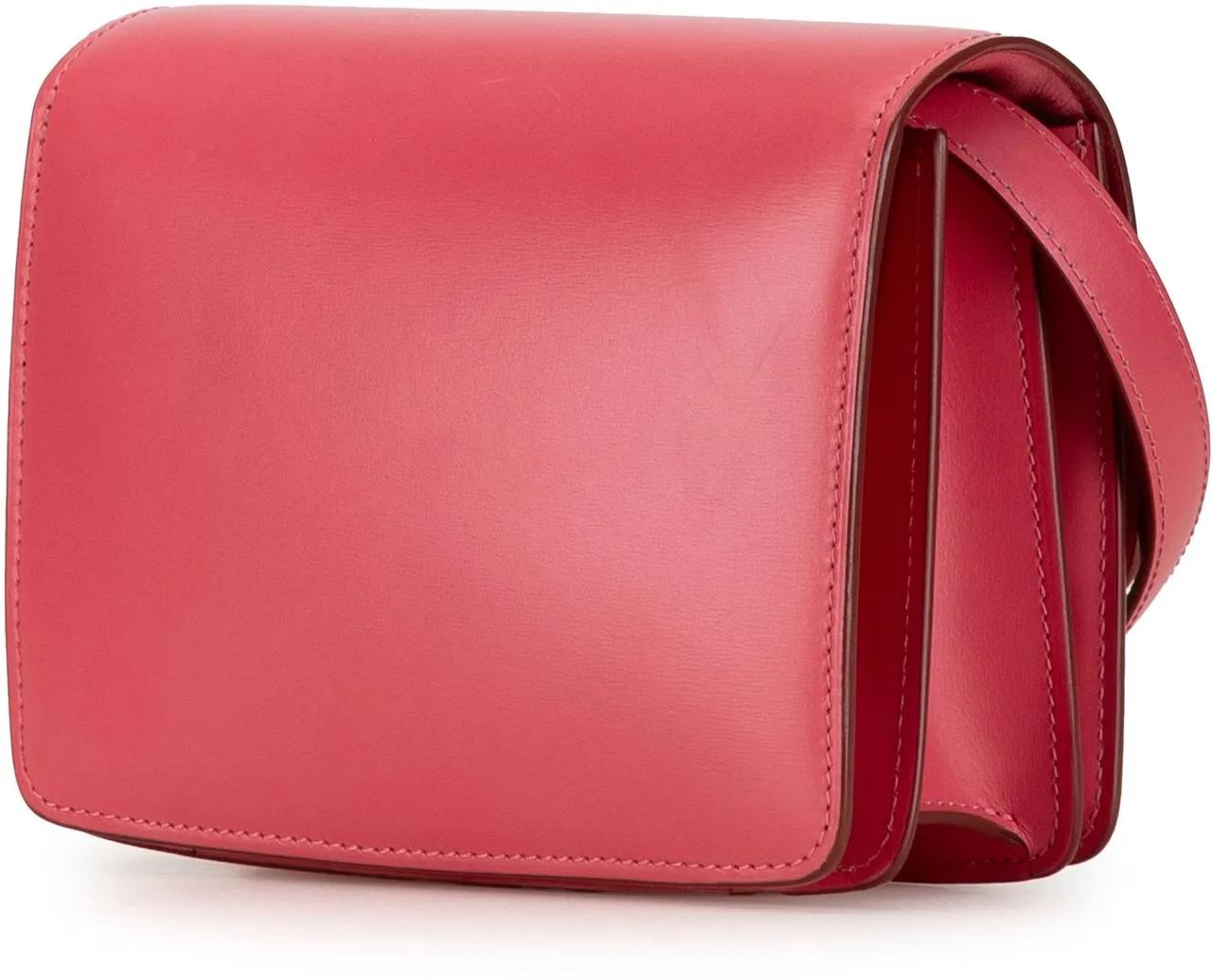 Celine Shoppers Small Calfskin Classic Box in poeder roze