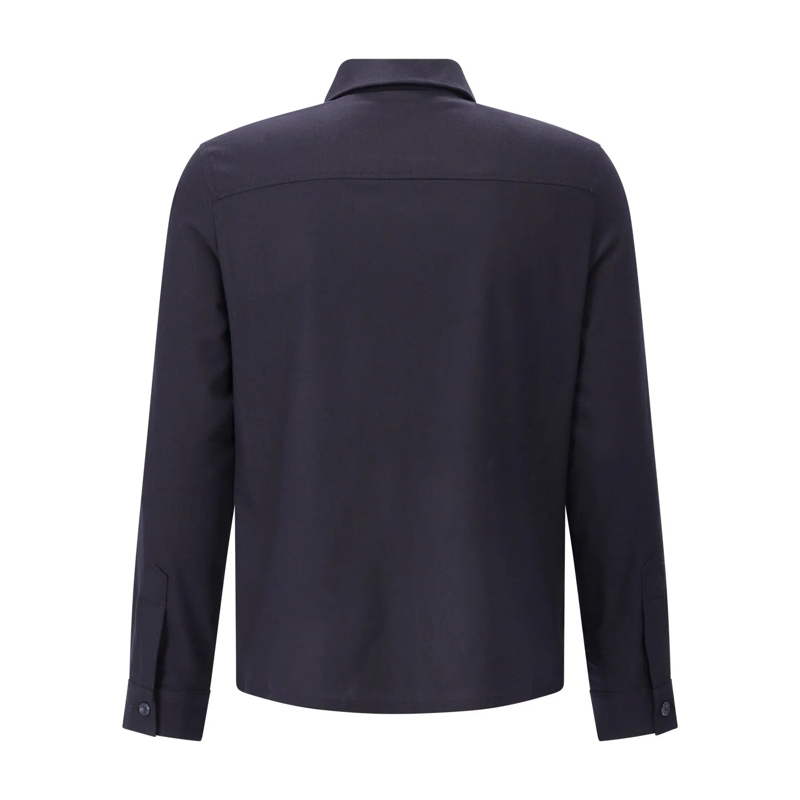 Marco Pescarolo Overgangsjas Hemdjacke Urus aus Kaschmir blau(Image 2)