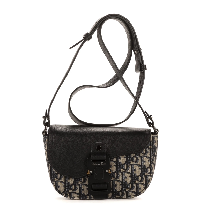 Christian Dior Crossbody Bag Saddle Pouch beige