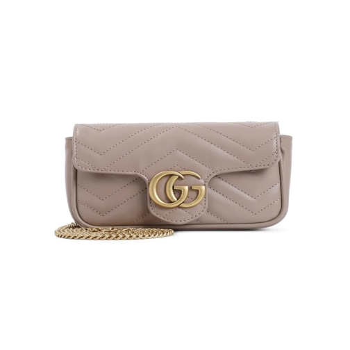 Gucci Supermini Gg Marmont 2.0 Shoulder Bag Pink Schoudertas