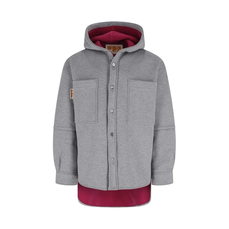 PDF DOMENICO FORMICHETTI Strickjacke Logo Hooded Cardigan – Grey Grey