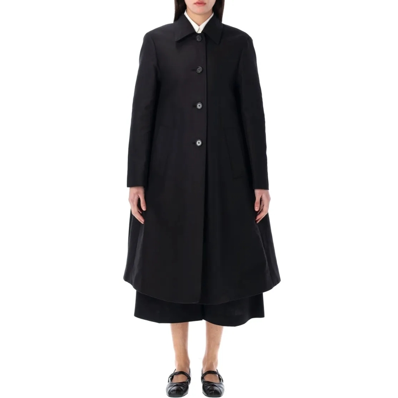 Marni Manteau de transition Duster Coat Black