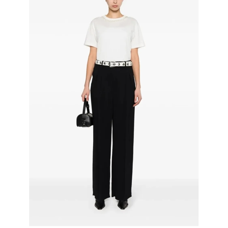 Tシャツ・カットソー Fabiana Filippi Short Sleeve T-Shirt With Delicate Fabiana Filippi Short Sleeve T-Shirt With Delicate