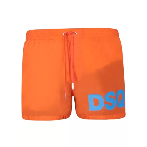 Dsquared2 Max Logo Midi Orange Swim Shorts Orange 