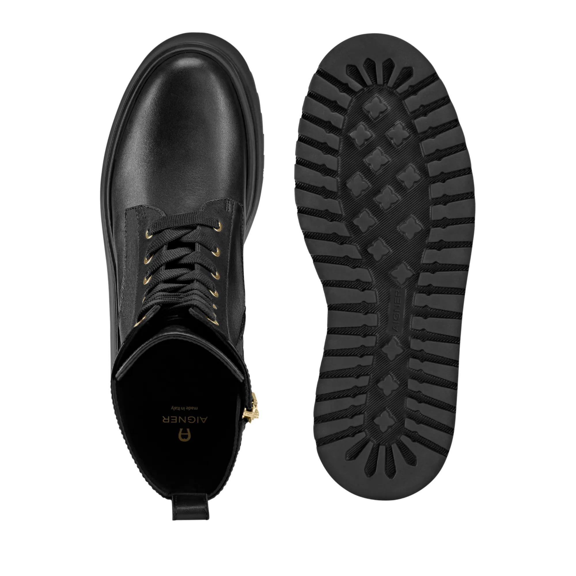 Thumbnail - Aigner Stiefeletten - plateau bootie with lacing Plateau Bootie 2B - Gr. 39 (EU) - in Schwarz - für Damen