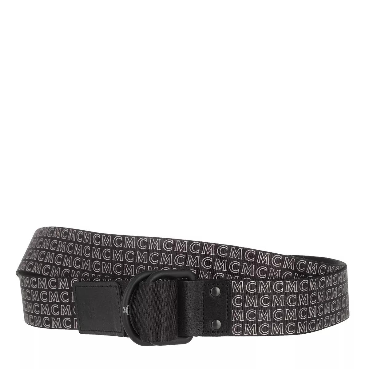 Mcm shop belt black