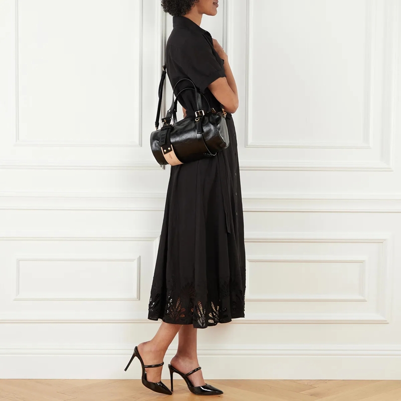 Moschino Duffle Bag Vitello Dallas Nero(Image 3)