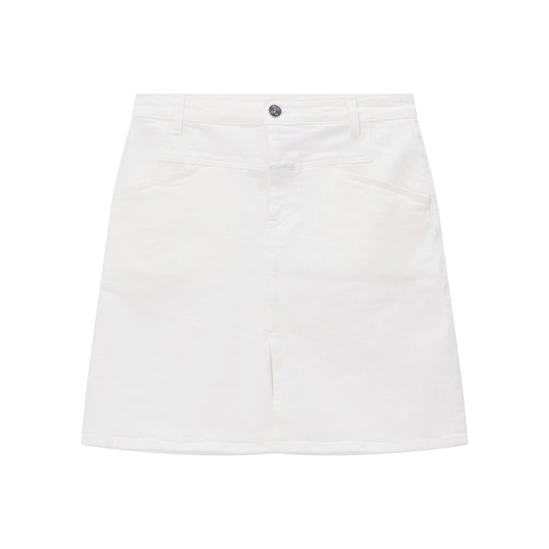 Closed Minirock Rock aus Denim weiß