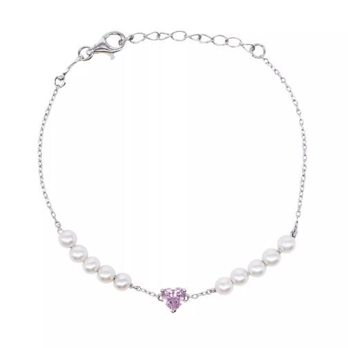 Miss Evél Bracelet Heart with Pearls Silver Armband