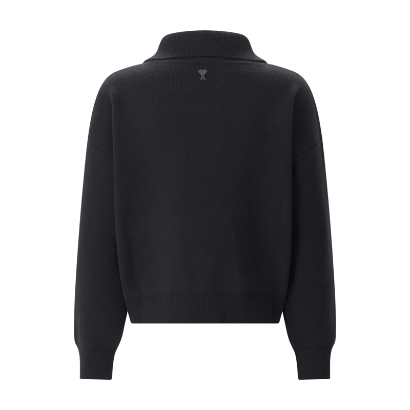 AMI Paris Pullover Pullover aus Merinowolle schwarz(Image 3)