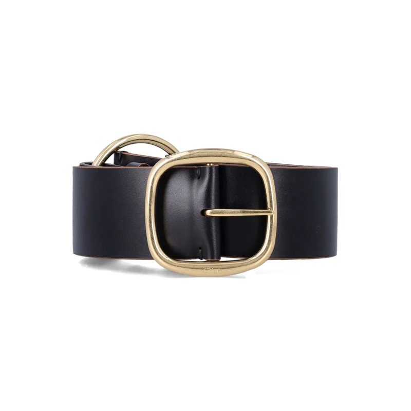 Chloé Riem Leather Belt Black
