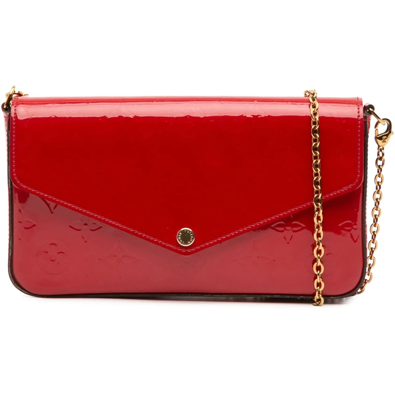 Louis Vuitton Sac à bandoulière Monogram Vernis Pochette Felicie rot