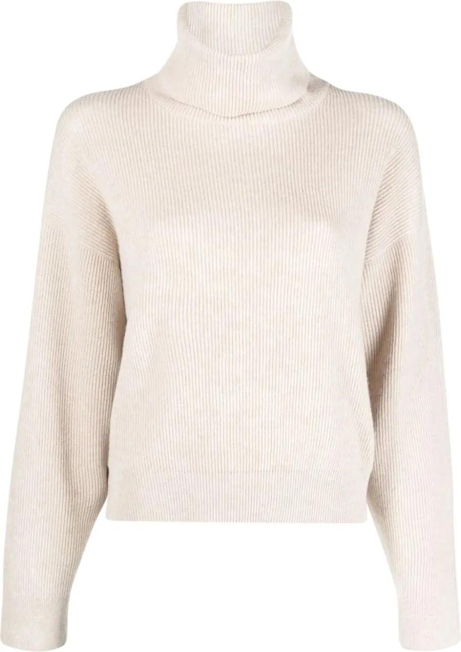 Thumbnail - Brunello Cucinelli - High-Neck Knitwear In Luxurious Wool-Cashmere-Silk - Größe M - bunt
