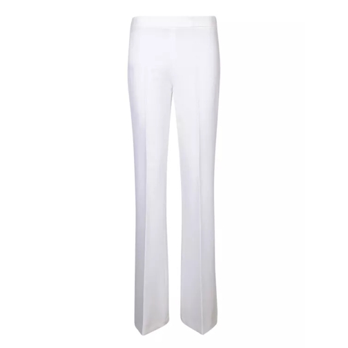 Blanca Vita White Paola Flared Cut Pants White Pantaloni casual