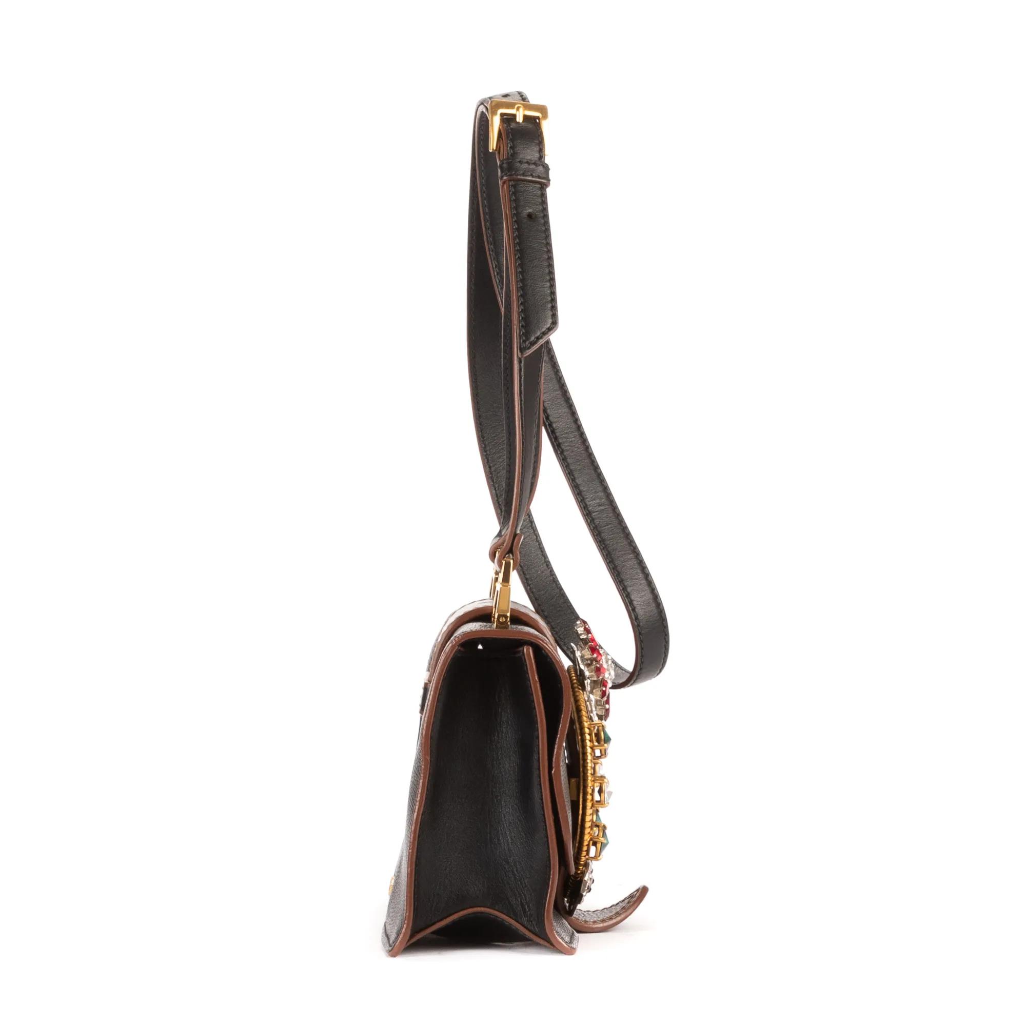 Thumbnail - Miu Miu Crossbody Bags - Madras Lady Buckle Flap - Gr. unisize - in Schwarz - für Damen