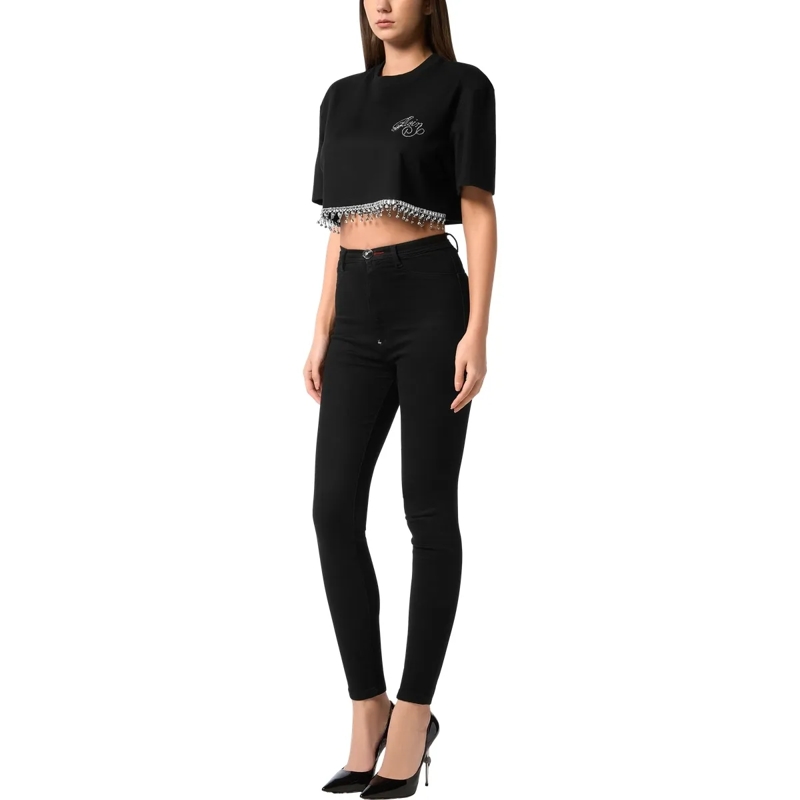 Philipp Plein T-Shirt T-Shirt Rundhalsausschnitt Ss Signature schwarz(Image 3)