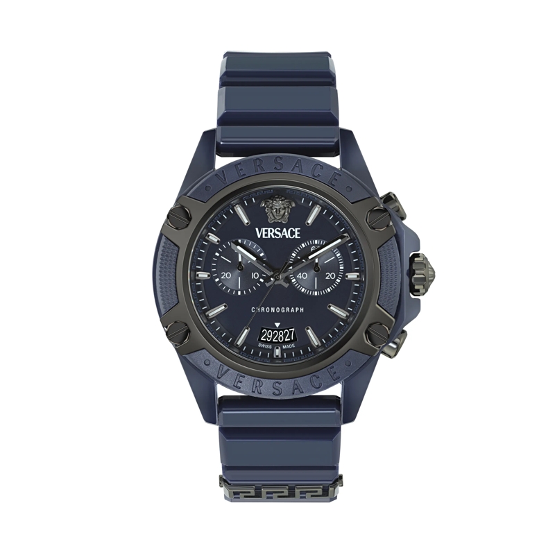 Versace Quarzuhr Quarz Chronograph Uhr Active & Tech. Active blau
