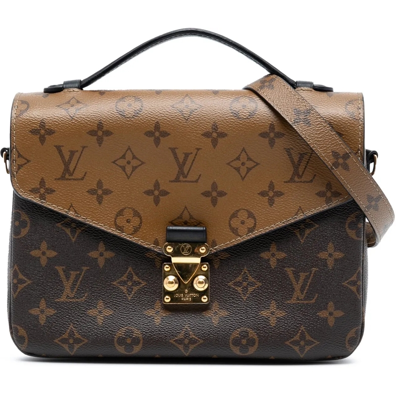 Louis Vuitton Schultertasche Monogram Reverse Pochette Metis braun