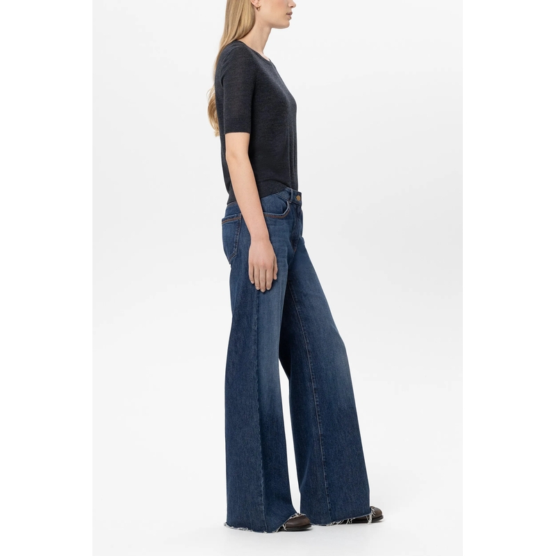 Luisa Cerano Wide-Leg-Jeans Authentic-Bootcut-Denim dark blue(Image 3)