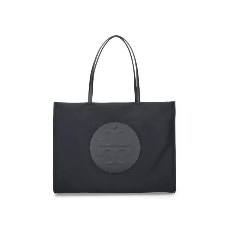 Tory Burch Tote "Ella" Large Tote Bag, In Black Recycled Nylon Black